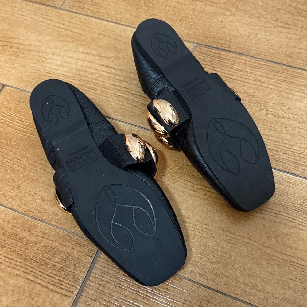 FUXIA Ballerinas - flat ballerina shoes with gold details - Picture 3 of 7